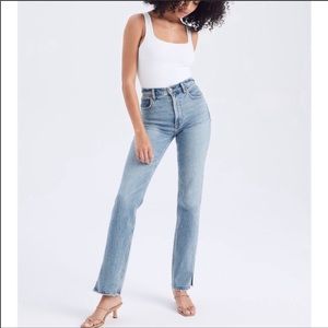 Abercrombie ultra high rise 90’s straight jeans 26